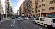 Trasladada al Hospital una mujer de 70 años tras ser atropellada en el paseo de Canalejas
