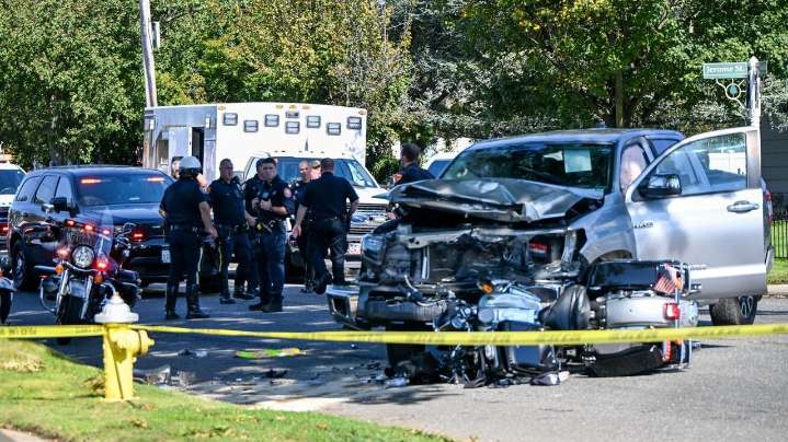 Nassau highway patrol officer critically injured in crash, police say