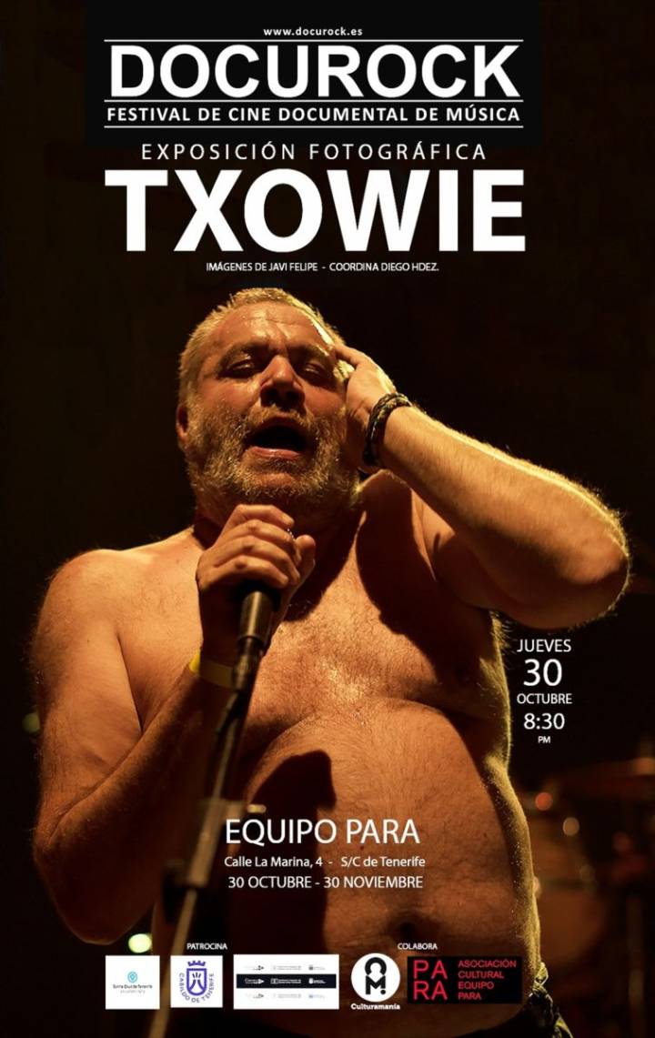 Docurock presenta una muestra fotográfica de Javi Felipe dedicada a Txowie