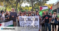 Los docentes paran por Gaza y avanzan una denuncia contra la “represión” de Ayuso a símbolos palestinos en las clases