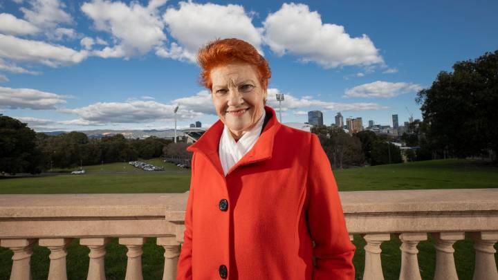 ‘Haven’t got a foot in the grave yet’: Pauline Hanson laughs off reporting Barnaby Joyce would succeed her as One Nation leader
