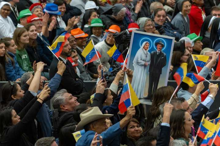 Political tensions surface amid celebrations honoring Venezuela’s 2 new saints