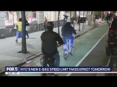 NYC's new e-bike speed limit takes effect tomorrow