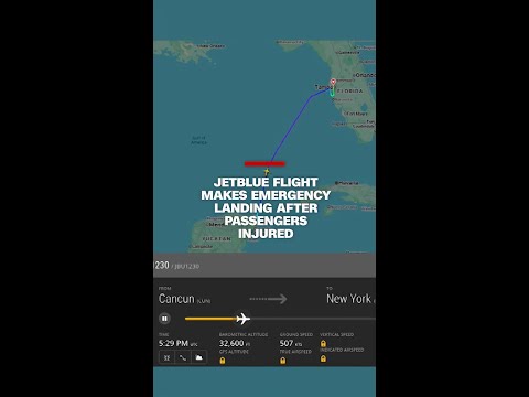 JetBlue flight makes emergency landing after passengers injured