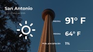Pronóstico del clima en San Antonio, Texas para este martes 14 de octubre
