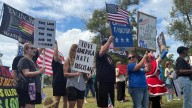 Beaumont residents gather for 'No Kings' protest at Rogers Park as millions rally nationwide
