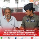 La Fuerza Aeroespacial Colombiana lleva atención médica a comunidades de Rionegro