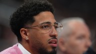 Tyrese Haliburton watches as Pacers celebrate Nancy Leonard in emotional rematch of the NBA Finals