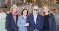 Las Infantas Elena y Cristina, con Resines y su mujer de visita en Burgos