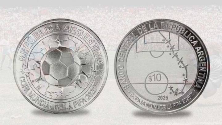 El BCRA lanzó una moneda especial del Mundial 2026 con homenaje a Maradona: cuál será su valor