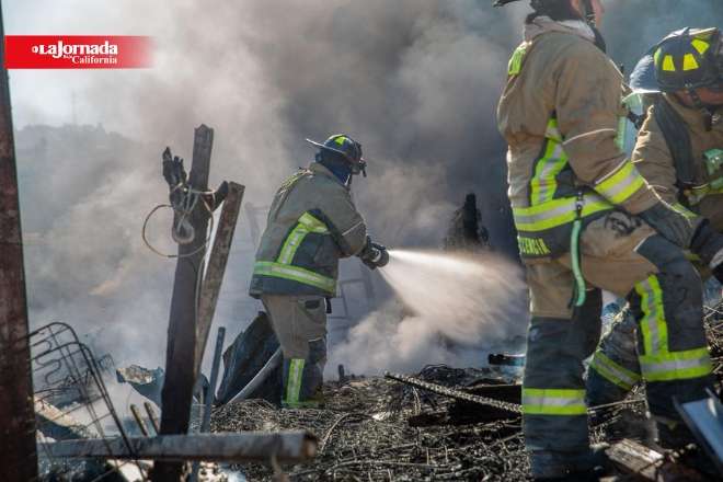 Incendio en Camino Verde deja casa con daños parciales