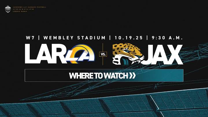 Where to Watch: Rams vs. Jaguars, Week 7 of 2025 NFL Season