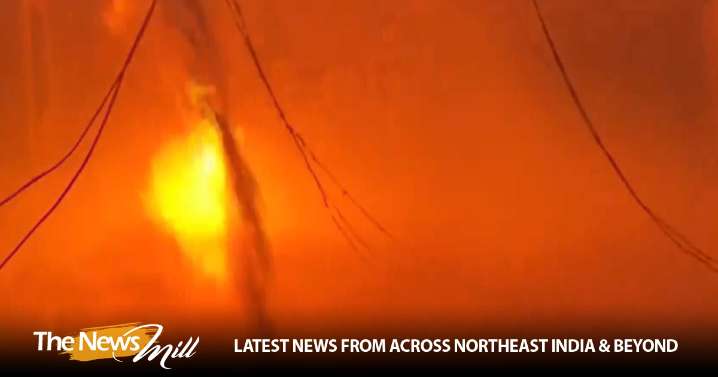 UP: Fire erupts at godown in Mainpuri; dousing operations underway