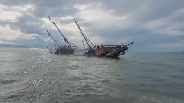 El ‘Marigalante’ se hunde a causa de las fuertes lluvias de Puerto Vallarta