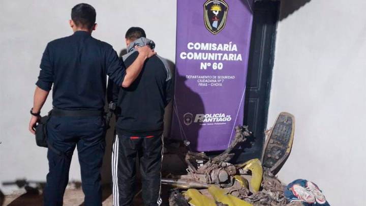 Allanamiento en Frías: recuperaron una moto robada y detuvieron a un sospechoso…
