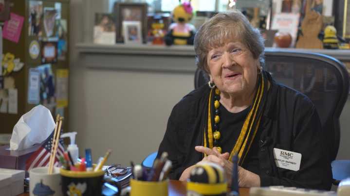At this college, 'Grandma Barclay' turns grief into generations of love
