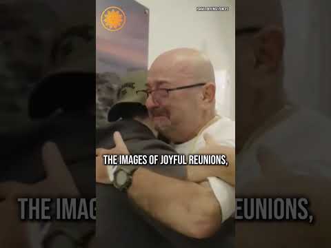 Israelis, Palestinians reunite with their families after peace deal takes effect #shorts