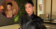 Kylie Jenner Spills Out of Barely-There Bra While Sipping Alcohol in Her Paris Hotel Room: Photos