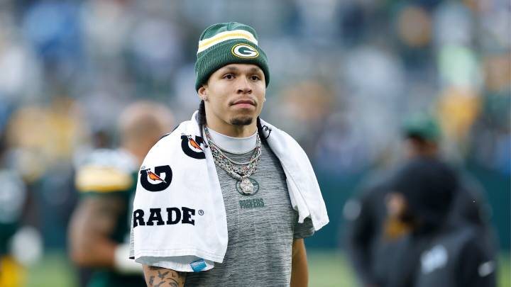 Christian Watson "felt great" in return to practice on Monday