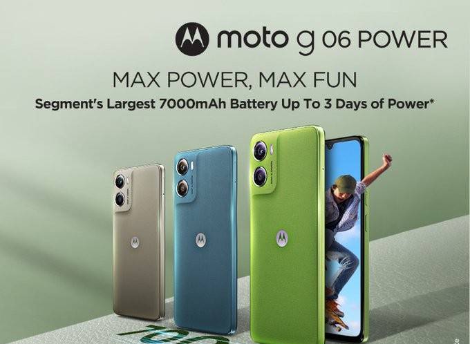 Motorola Launches Moto G06 Power At Rs. 7,499