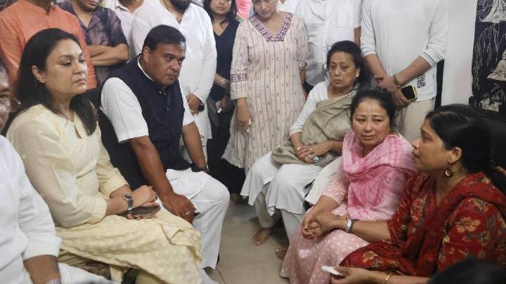 Assam CM Himanta Biswa Sarma visits Zubeen Garg’s residence, briefs family over ongoing SIT probe