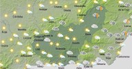 Tiempo Granada | Lluvias, tormentas y el termómetro en descenso este jueves