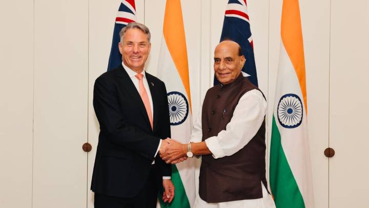Rajnath, Marles hold talks in Canberra Forum for joint staff talks to submarine co