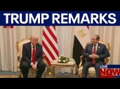 President Trump meets with Egypt's leader