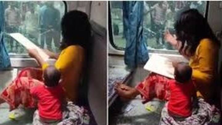 Upset woman breaks train window over claim of purse being stolen