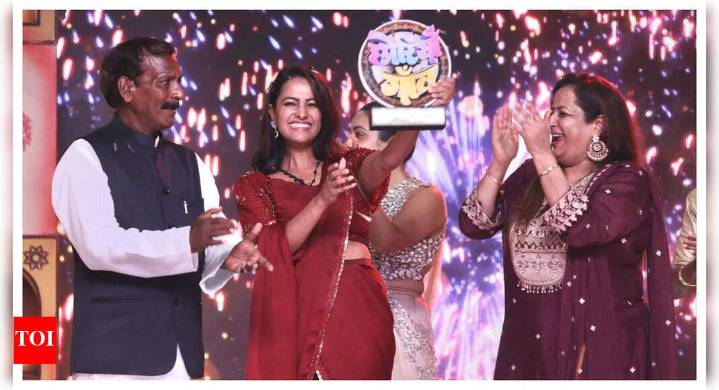 Chhoriyan Chali Gaon winner: Anita Hassanandani lifts the trophy; says 'This journey has been raw, emotional and humbling'