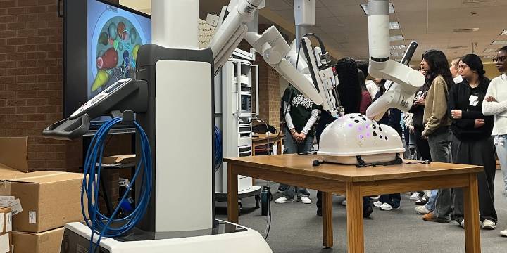 Wichita North High students explore medical careers with advanced surgical technology