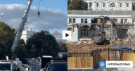 Comienzan a demoler parte de la Casa Blanca para construir el salón de baile de Trump
