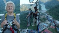 Video: 83-year-old woman pulls off India’s highest bungee jump