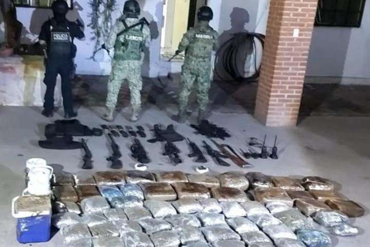 Aseguran armas y laboratorio clandestino en Morelos