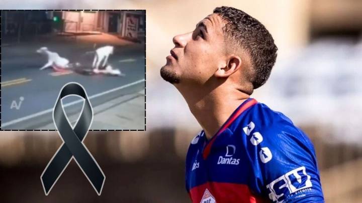 VIDEO Muere futbolista al chocar su moto con una vaca