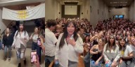 Moria Casán revolucionó el Colegio Nacional Buenos Aires, lloró y dio un discurso para la juventud: “No se sientan devaluados”