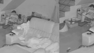 Video | Mujer fue sorprendida por una serpiente mientras dormía en el sillón de su casa