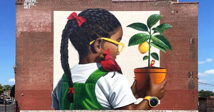 Made in St. Louis: Artist uses spray paint for hyper