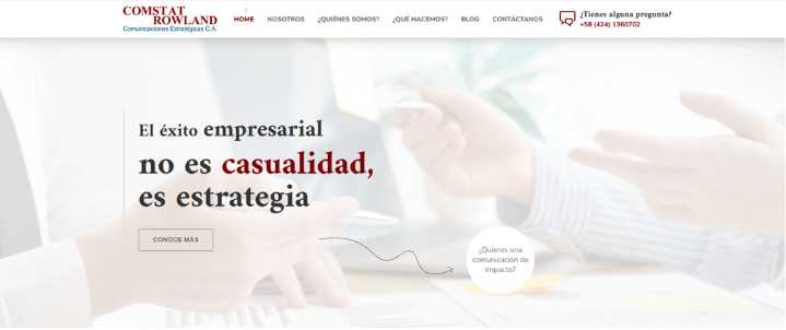 Comstat Rowland Venezuela anunció el lanzamiento de su nueva página web