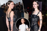 Ella Emhoff switches her signature style with sultry, see-through black lace dress for WSJ Innovator Awards in New York City