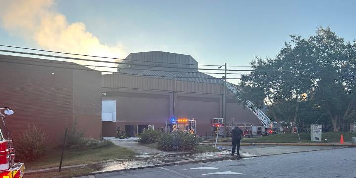 Fire reported at former Morris Brown College gymnasium