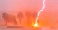 El vídeo del brutal impacto de un rayo en Alicante por la dana Alice