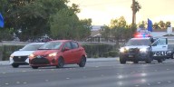 Pedestrian hospitalized after Las Vegas traffic accident
