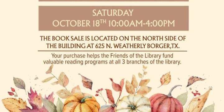 Book sale to support Borger library reading programs