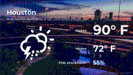 Pronóstico del tiempo en Houston para este sábado 18 de octubre