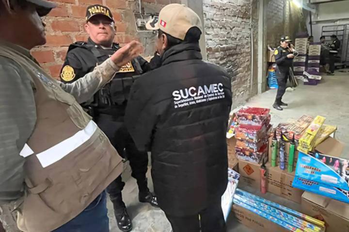 Sucamec incauta más de 6 t de pirotécnicos no autorizados en las últimas 48 horas