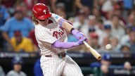 Phillies’ Harrison Bader out of Game 2 starting lineup due to groin injury