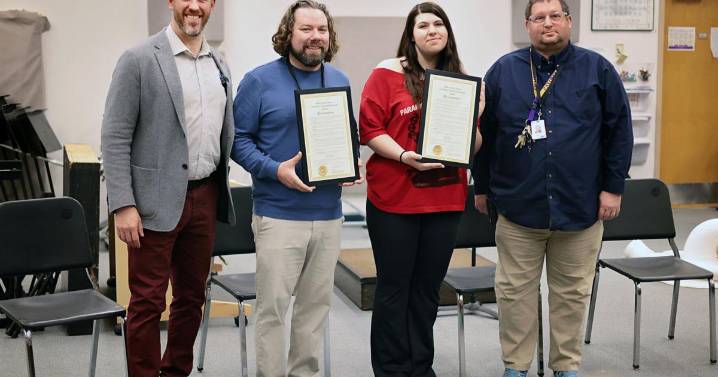 Lathrop senior, music teacher receive borough education honors