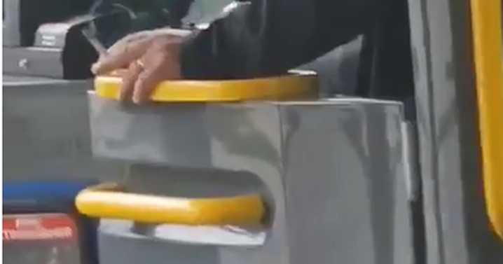 Bristol bus driver caught on camera smoking while driving