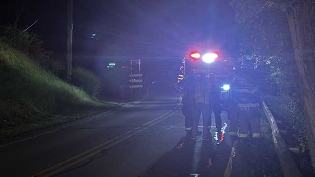 One person in the hospital after vehicle goes over hillside in Wilkins Township